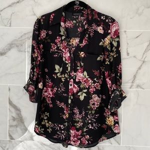 Fortune & Ivy Floral Button Down